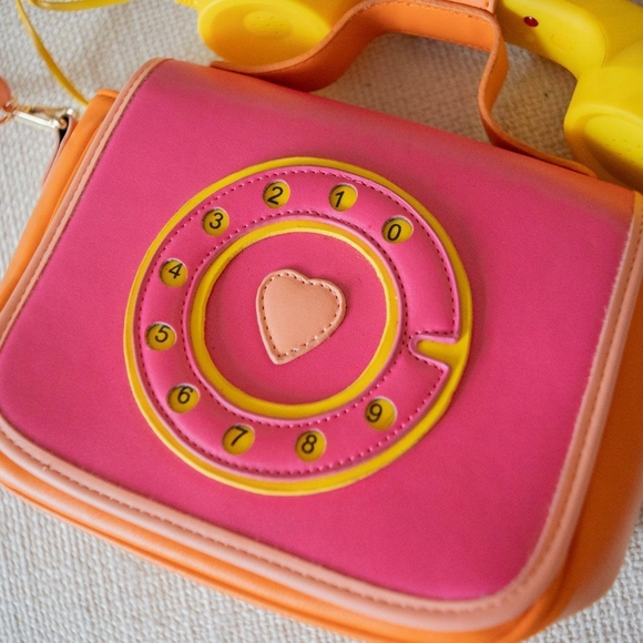 Pink Novelty Crossbody Phone Handbag Kidcore Toy Purse with phone - Picture 2 of 8